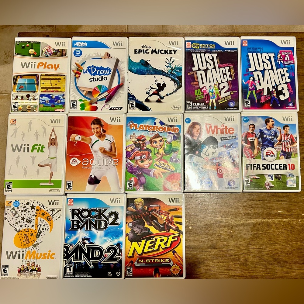 Nintendo Wii Games - sold individually or bundle to save